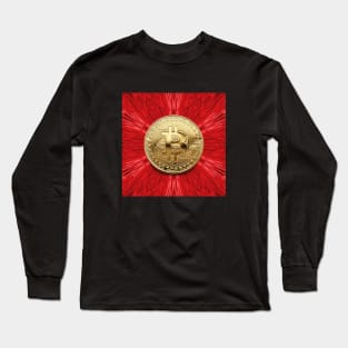 Bitcoin Gold Cryptocurrency Digital Assets Long Sleeve T-Shirt